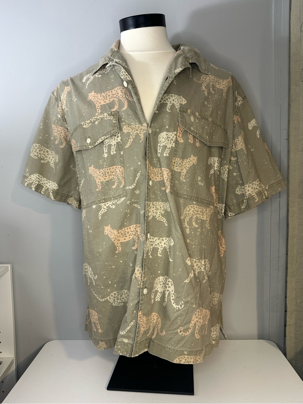 Leopard Print Men’s Shirt